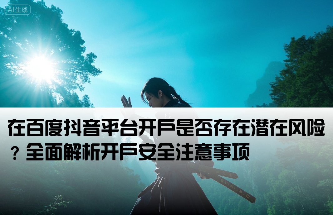 百度抖音开户有风险吗