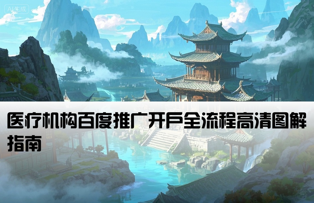 医疗机构百度推广开户全流程高清图解指南