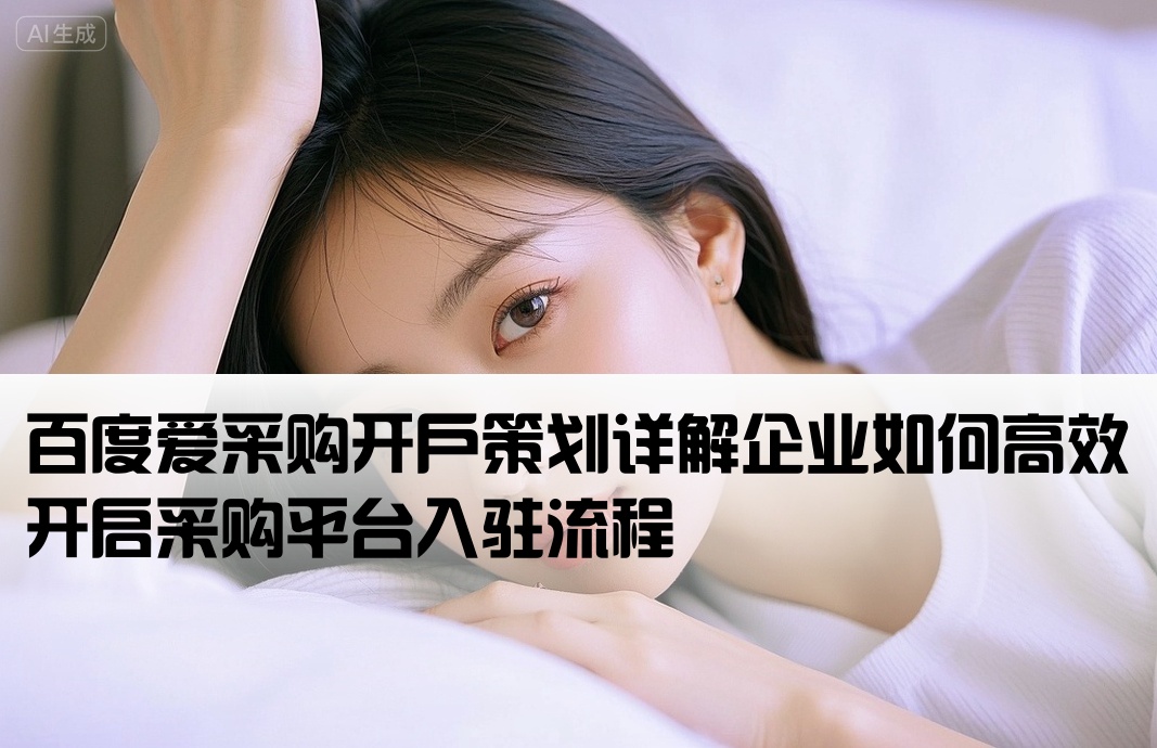百度爱采购开户策划详解企业如何高效开启采购平台入驻流程