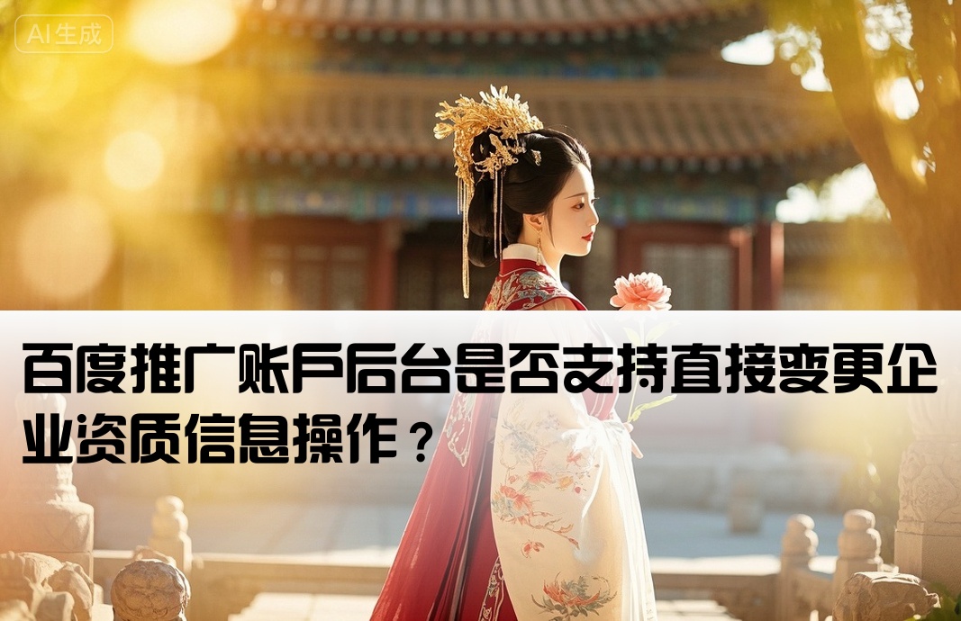 百度开户后台可以更换资质么