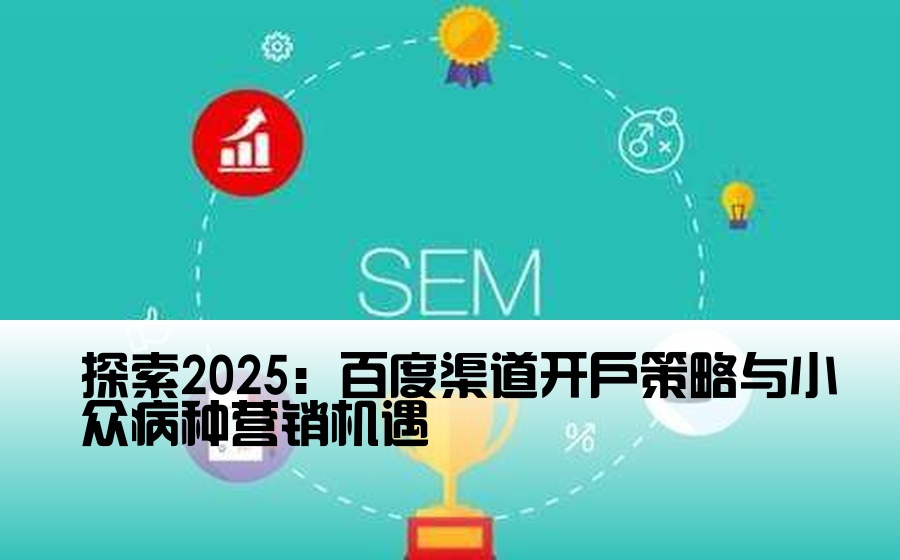 探索2025：百度渠道开户策略与小众病种营销机遇